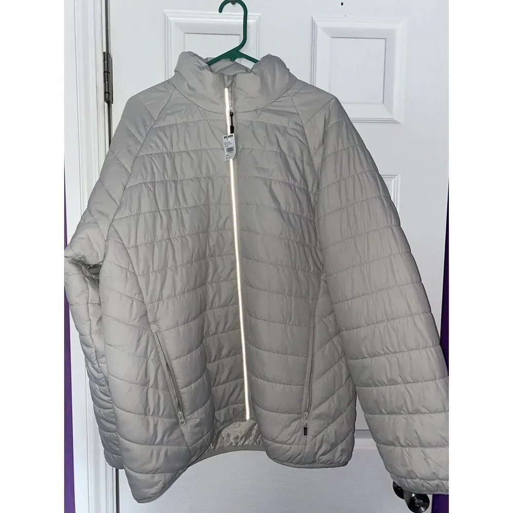 RSQ Men's Winter Warm Insulated Water Wind Resistant‎ Puffer Jacket 2XL Stone